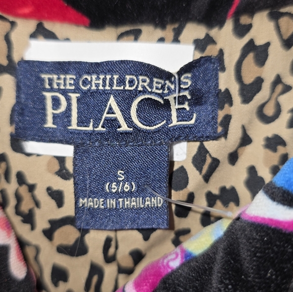 The Children's Place Velvet Floral Dressy Pea Coat SMALL (5/6) - Picture 5 of 8